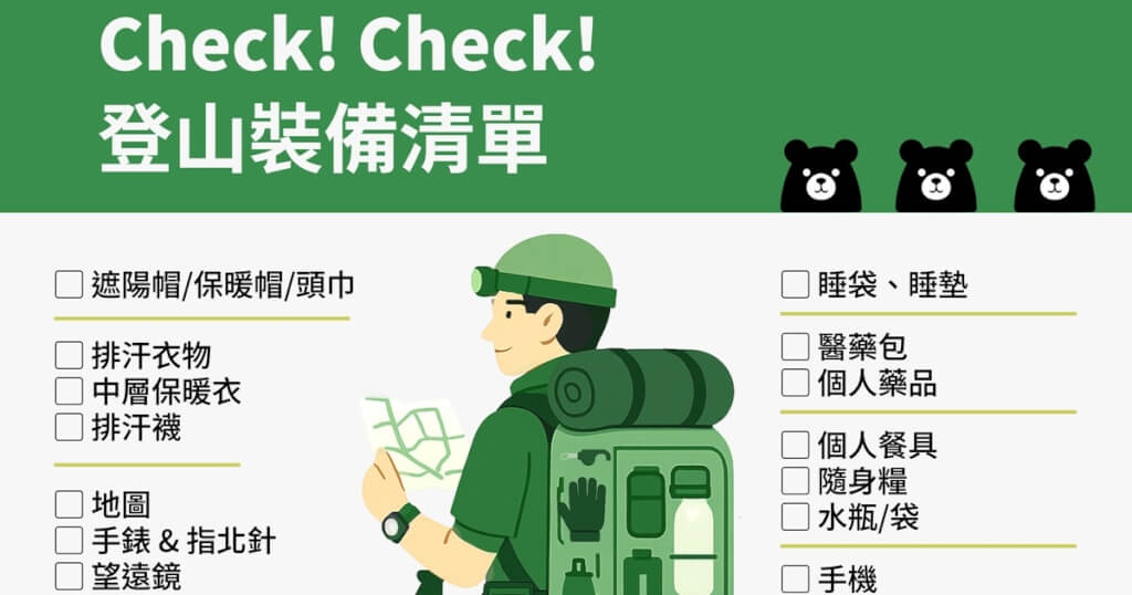 登山安全守則一次看 行前必備裝備清單、迷路謹記4原則封面
