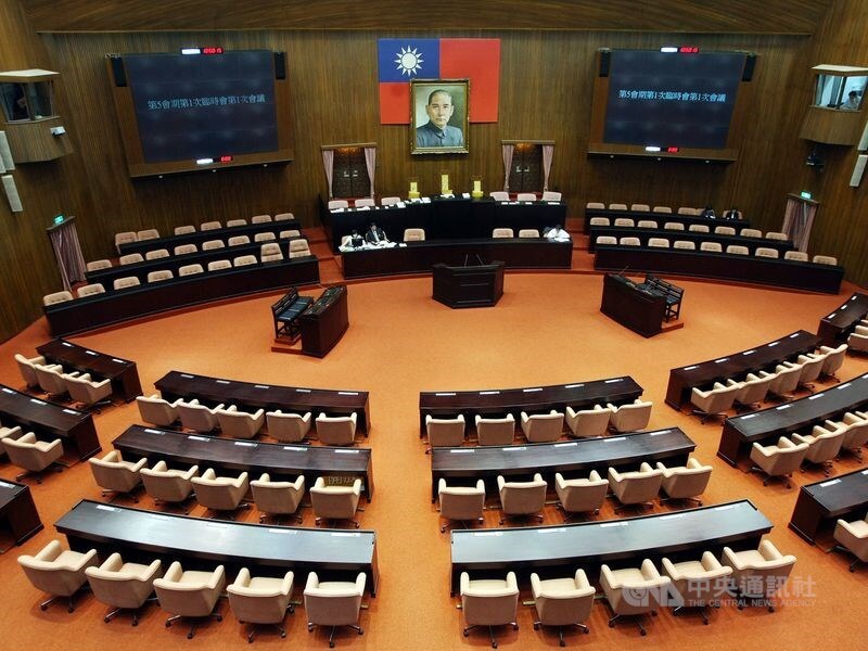 圖為立院議場。(中央社檔案照片)