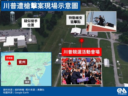 川普槍擊案調查小組：狙擊手曾與槍手互望